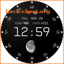 Minimal Watch Face Moon Space icon