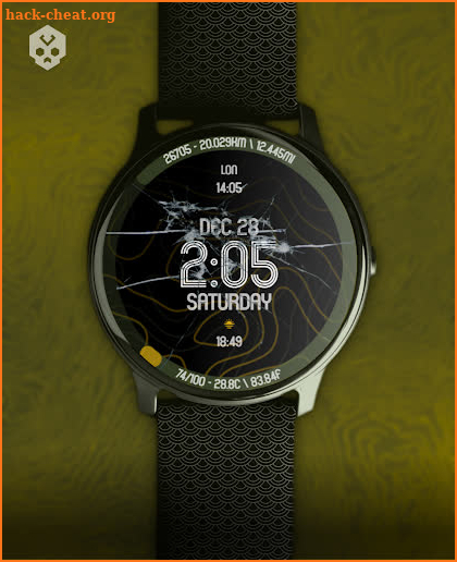 Animated Curves Watch Face screenshot