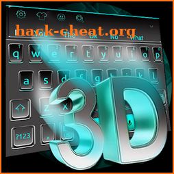 3D Blue Keyboard Theme icon