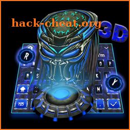 3D Blue Predator Keyboard Theme icon