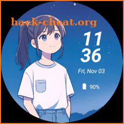 Anime Watch Face - Night Sky icon