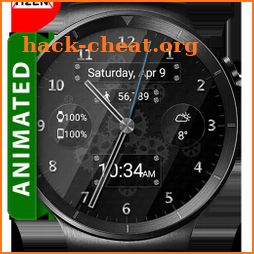 Black Glass HD Watch Face Widget & Live Wallpaper icon