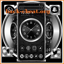 Black Metal Luxury Watch Theme icon
