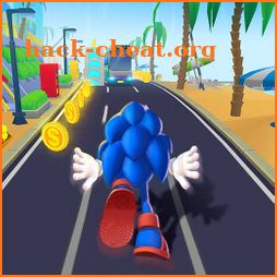 Blue Hedgehog Run: Fun Endless Running Game icon