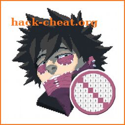 Boku No Hero Academia Color By Number Pixel Art icon