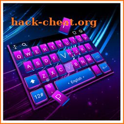 Classic Pink blue Light Keyboard Theme icon