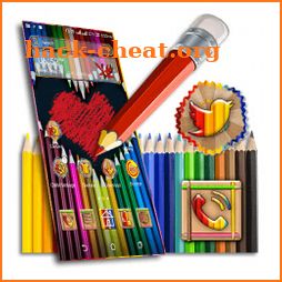 Color Pencil Heart Launcher Theme icon