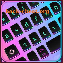 Colorful Black Keyboard icon