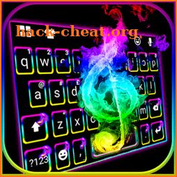 Colorful Music Night Keyboard Theme icon