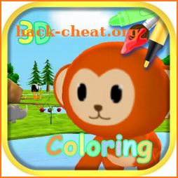 Coloring 3D - Animal park with AR Camera icon