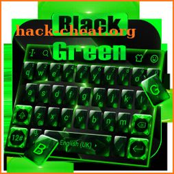 Crystal Green Black Glass Keyboard Theme icon