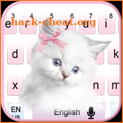 Cute Pink Kitty cat Keyboard icon
