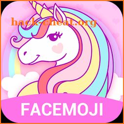 Cuteness Rainbow Unicorn Emoji Keyboard icon