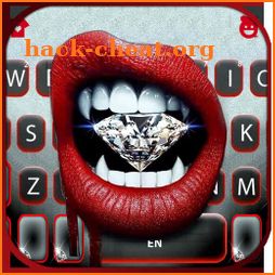 Diamond Lips Keyboard Background icon