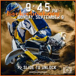 Enduro Motorcycle Racing Lock Screen icon