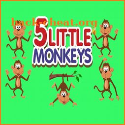 five little monkeys kids favorite rhyme song icon