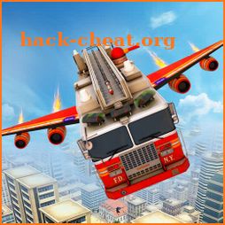Flying Firefighter Truck Transform Robot Games icon