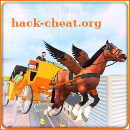 Flying Horse Buggy Taxi Driving Transport Game icon