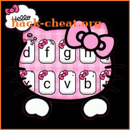 Girly Pink Kitty Keyboard Theme icon