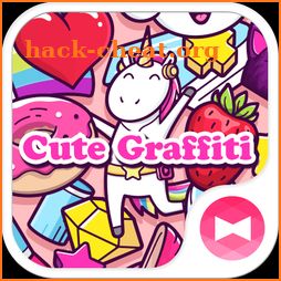 Girly Wallpaper Cute Graffiti Theme icon
