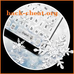 Glitter Snowflake Gravity Keyboard Theme icon