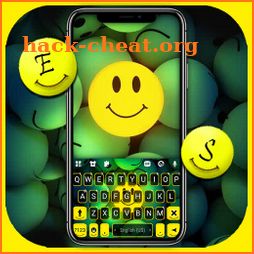 Glow Happy Emoji Keyboard Background icon
