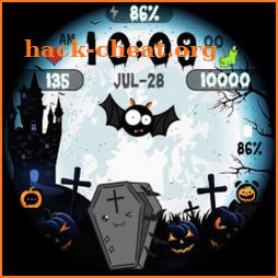 Halloween Dracula Bat & Ghost icon