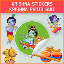 Janmashtami Stickers : Krishna Photo Suit Editor icon