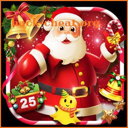 Joyful 3D Red Christmas Theme icon