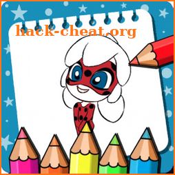LadyBug Coloring princess Game icon