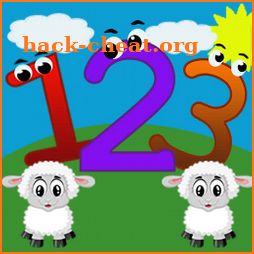 Learn numbers and count on a fun farm icon