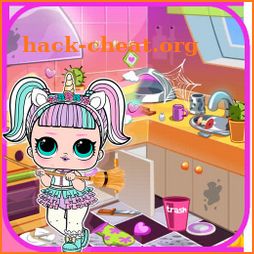 LOL Surprise Game Doll House Cleaning icon