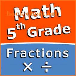 Multiply and divide fractions - 5th grade math icon