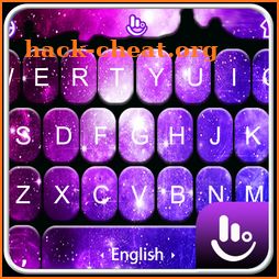 Neon Galaxy Droplets Keyboard Theme icon