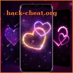 Neon Heart Live Wallpaper & Launcher Themes icon
