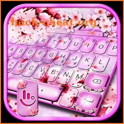 Pink Cherry Flower Keyboard Theme icon