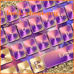 Pink Purple Gold Luxury Keyboard icon