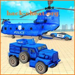 Police Car Transporter Truck3D icon