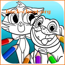 Puppy Dog Pals Coloring Book icon