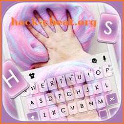 Purple ASMR Slime Keyboard Background icon