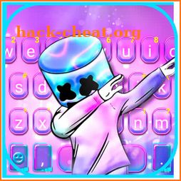 Purple Neon DJ Keyboard Theme icon