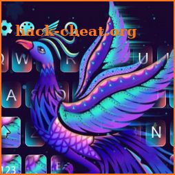 Purple Phoenix Keyboard Theme icon