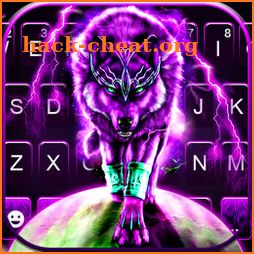 Purple Thunder Wolf Keyboard Background icon