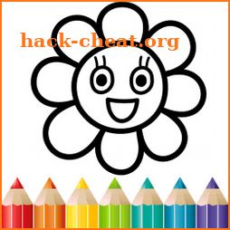Rainbow Flower Coloring and Drawing for kids icon