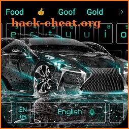 Rainwater Luxury Speeding Car Keyboard Theme icon