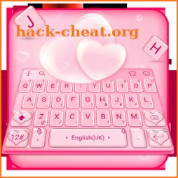 Soft Rose Pink Heart Keyboard icon