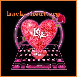 Sparkling Pink Love Keyboard icon