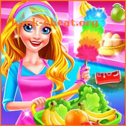 Supermarket Girl Cleanup - House Cleaning Games icon