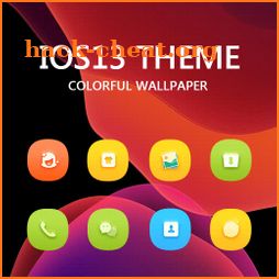 Theme for OS 13 Colorful Glass launcher icon