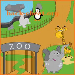 Trip to the zoo for kids icon